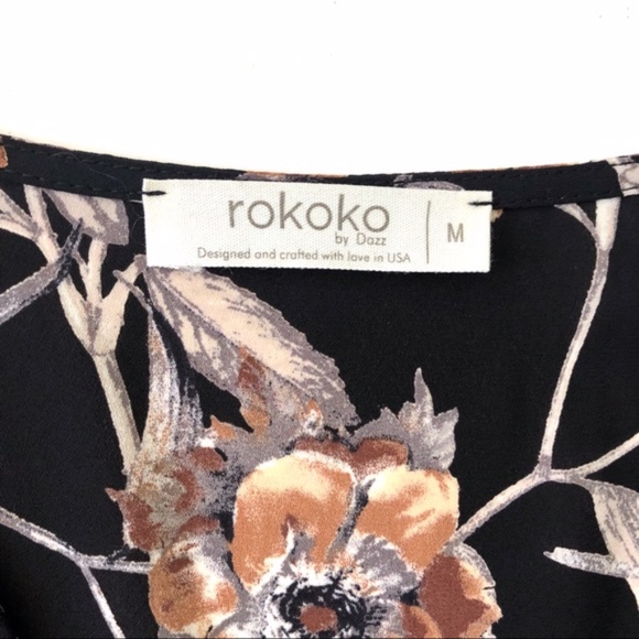 Rokoko By Dazz Floral Faux Wrap Dress - Picture 6 of 7